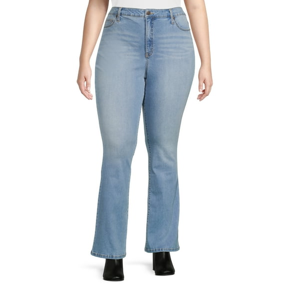 Terra & Sky Women's Plus Size Bootcut Jeans