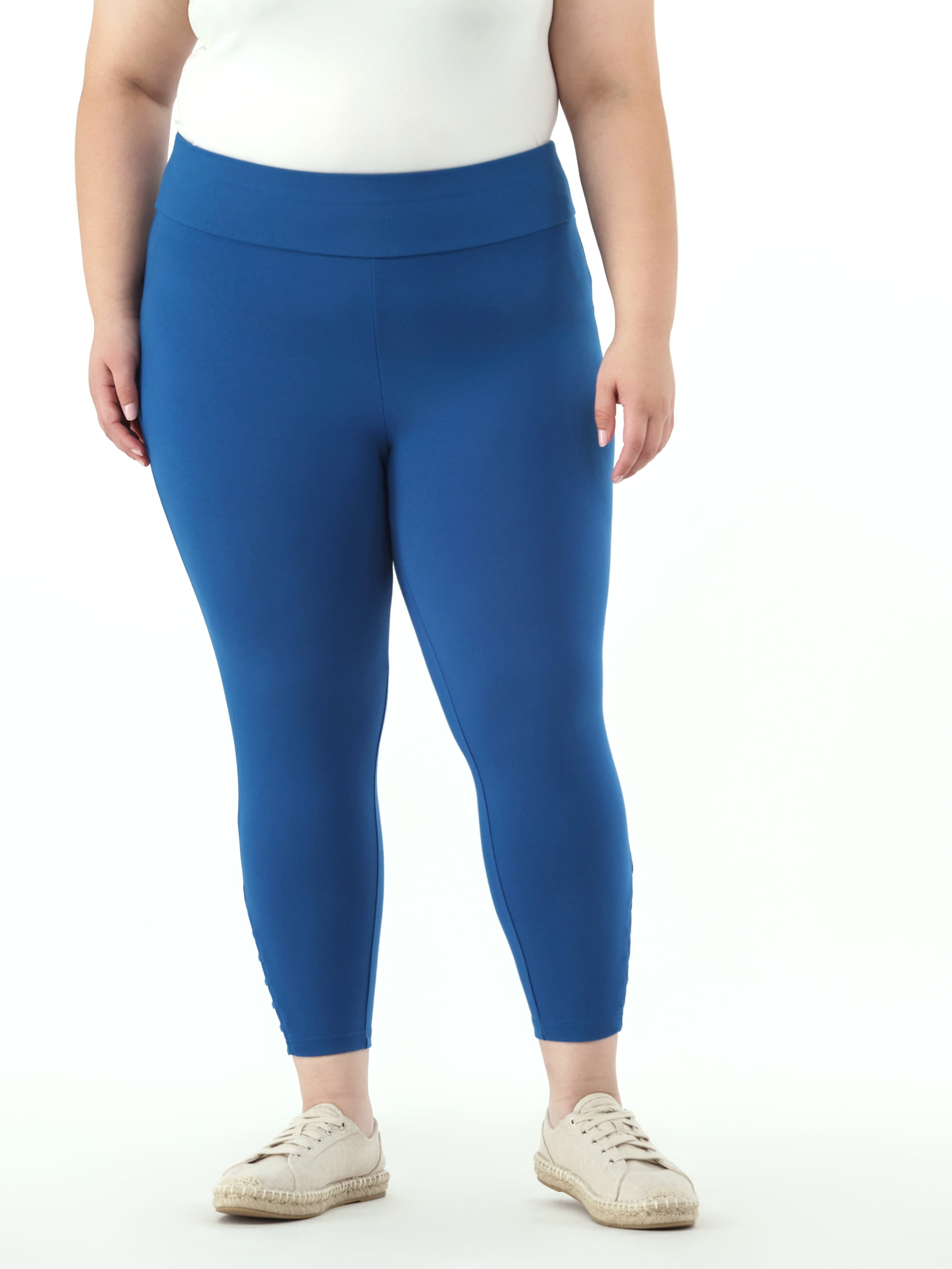 Terra & Sky Women's Plus Size Capri Ladder Legging, Sizes 0X-5X
