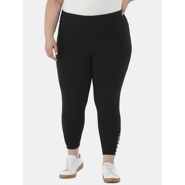 Terra & Sky Women's Plus Size Capri Ladder Legging, Sizes 0X-4X