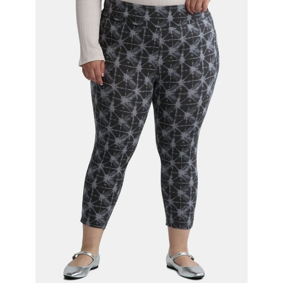 Terra & Sky Women's Plus Size Capri Legging, Sizes 0X-4X