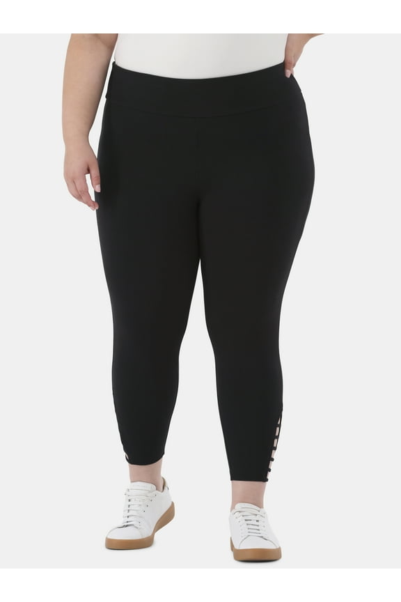 Women's Plus Size Capri Ladder Legging, Sizes 0X-5X