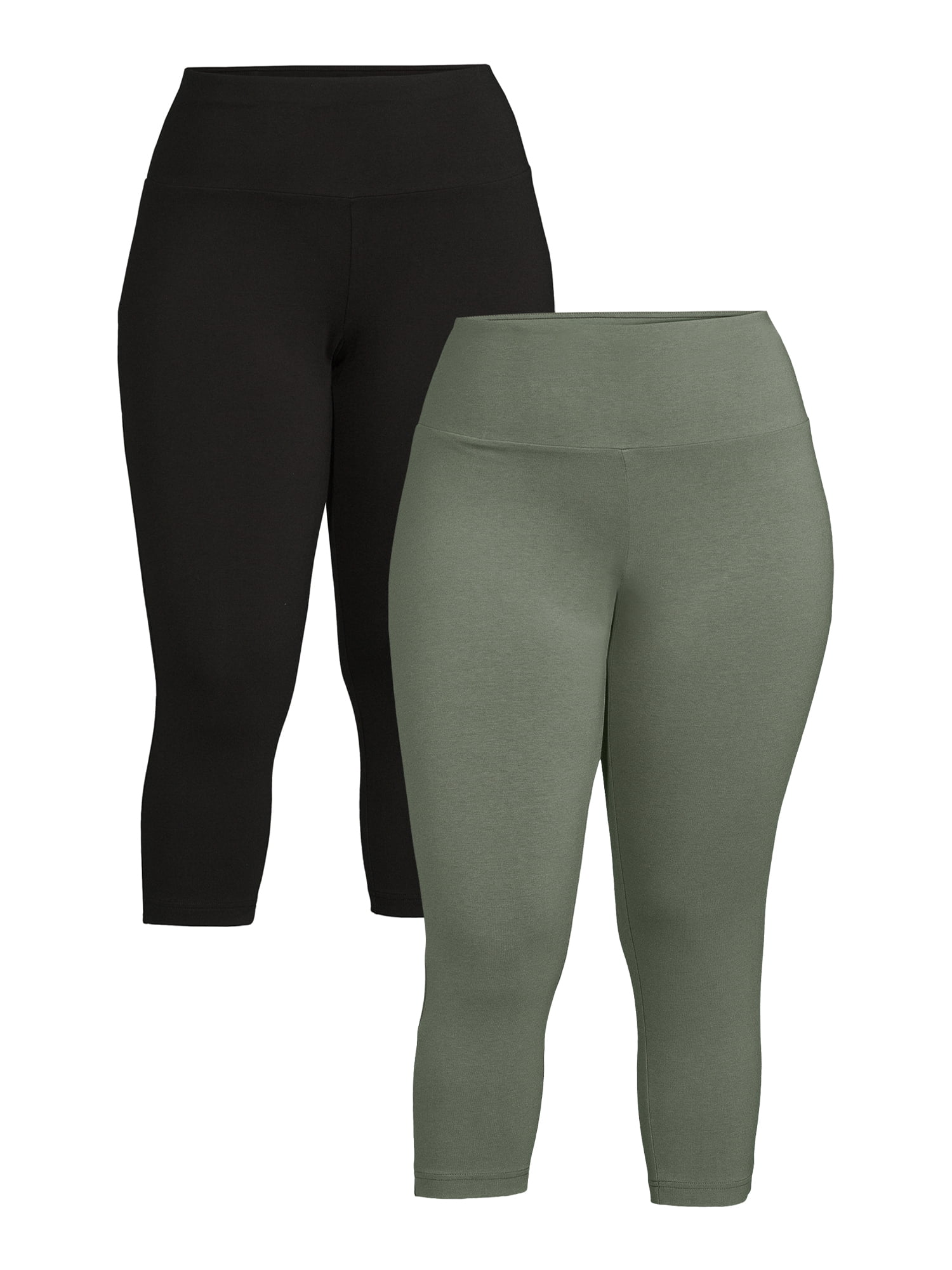 leggings for women capri plus size pack : VALANDY High Waisted