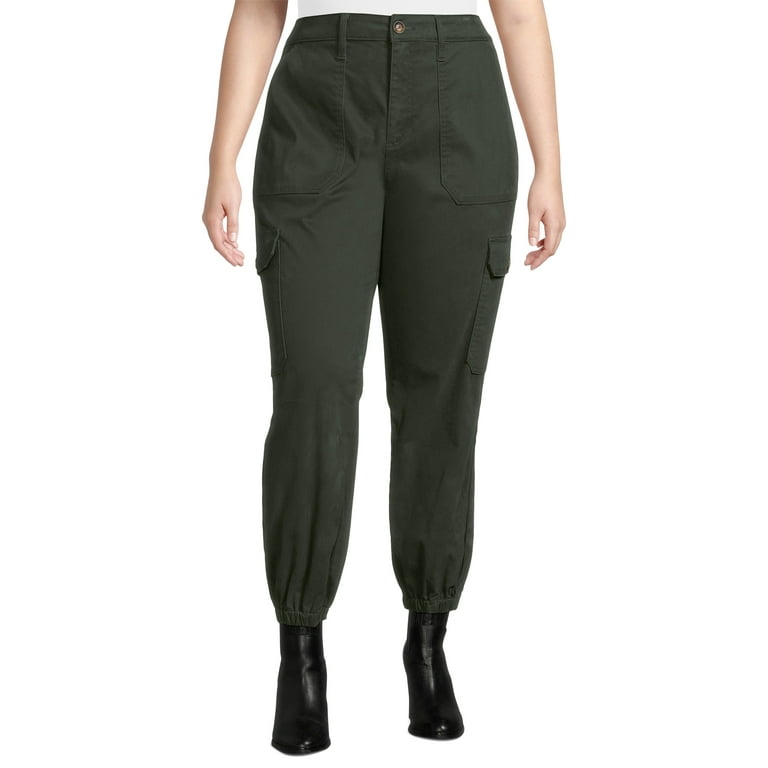 Plus size cargo jogger pants sale