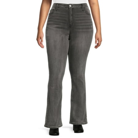 Terra & Sky Women's Plus Size Core Bootcut Jeans