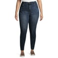thumbnail image 1 of Terra & Sky Women's Plus Size Core Denim Skinny Jeans, Regular and Petite, 1 of 6