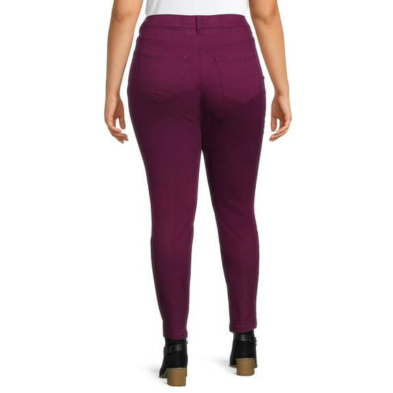 Terra & Sky Women's Plus Size Skinny Jeans, Regular and Petite