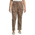 thumbnail image 1 of Terra & Sky Women's Plus Size Core Straight Leg Jeans, Available in Regular and Petite, 1 of 5