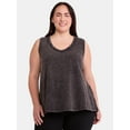 thumbnail image 1 of Terra & Sky Women's Plus Size Cotton Swing Tank Top, Sizes 0X-5X, 1 of 5