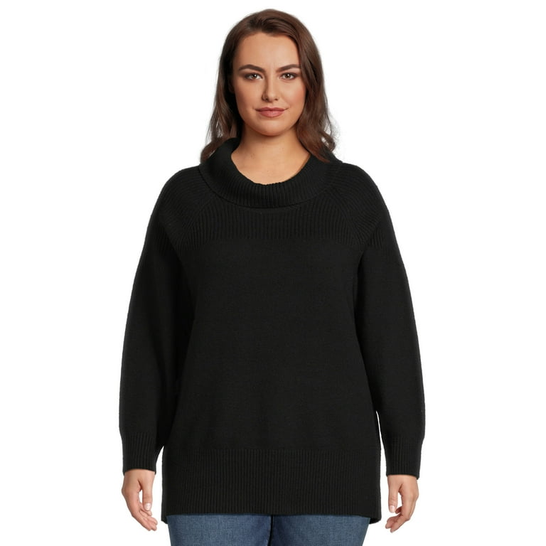 Plus size cowl hot sale neck sweater