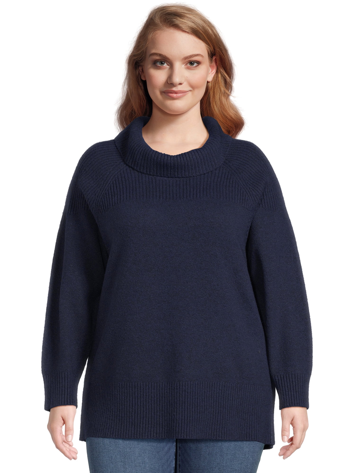 Terra & Sky Women's Plus Size Cowl Neck Sweater, Sizes 0X-4X - Walmart.com