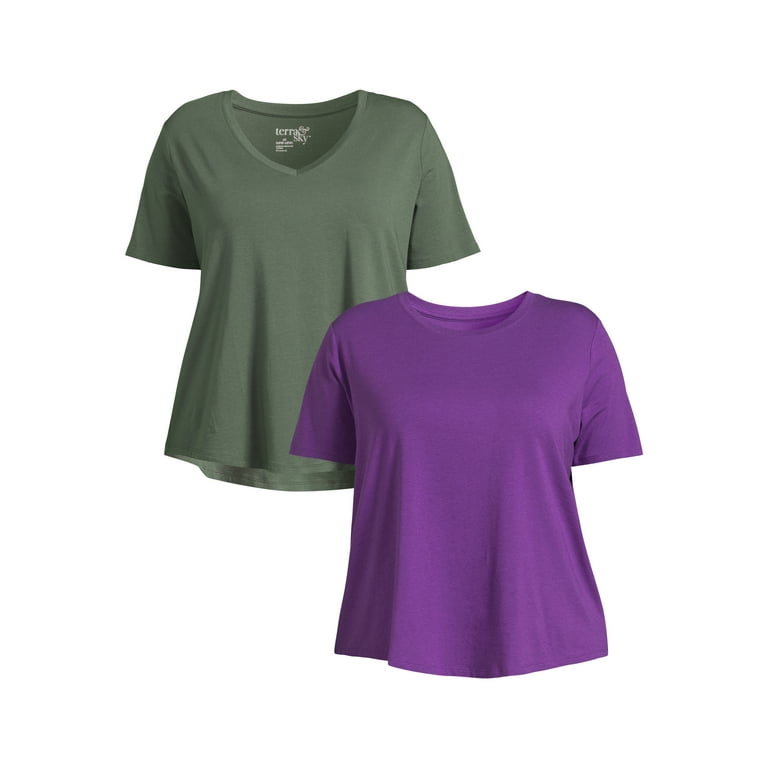 Terra & Sky Cotton T-shirts for Women