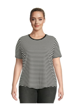 Terra & Sky Women's Plus Size Scoop Neck T-Shirt