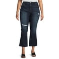 thumbnail image 1 of Terra & Sky Women's Plus Size Cropped Bootcut Jeans, 1 of 6