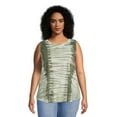 thumbnail image 1 of Terra & Sky Women's Plus Size Cross Top Tank, 1 of 5