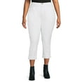 thumbnail image 1 of Terra & Sky Women's Plus Size Curvy Capri Pants, 1 of 5