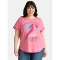 thumbnail image 1 of Terra & Sky Women's Plus Size David Bowie Bolt Graphic Tee, Sizes 0X-5X, 1 of 5