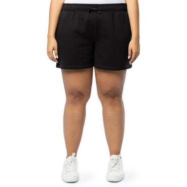 Terra & Sky Women's Plus Size Drawstring Cotton Fleece Short, 0X-4X