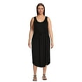 thumbnail image 1 of Terra & Sky Women's Plus Size Drawstring Waist Tank Dress, 1 of 5