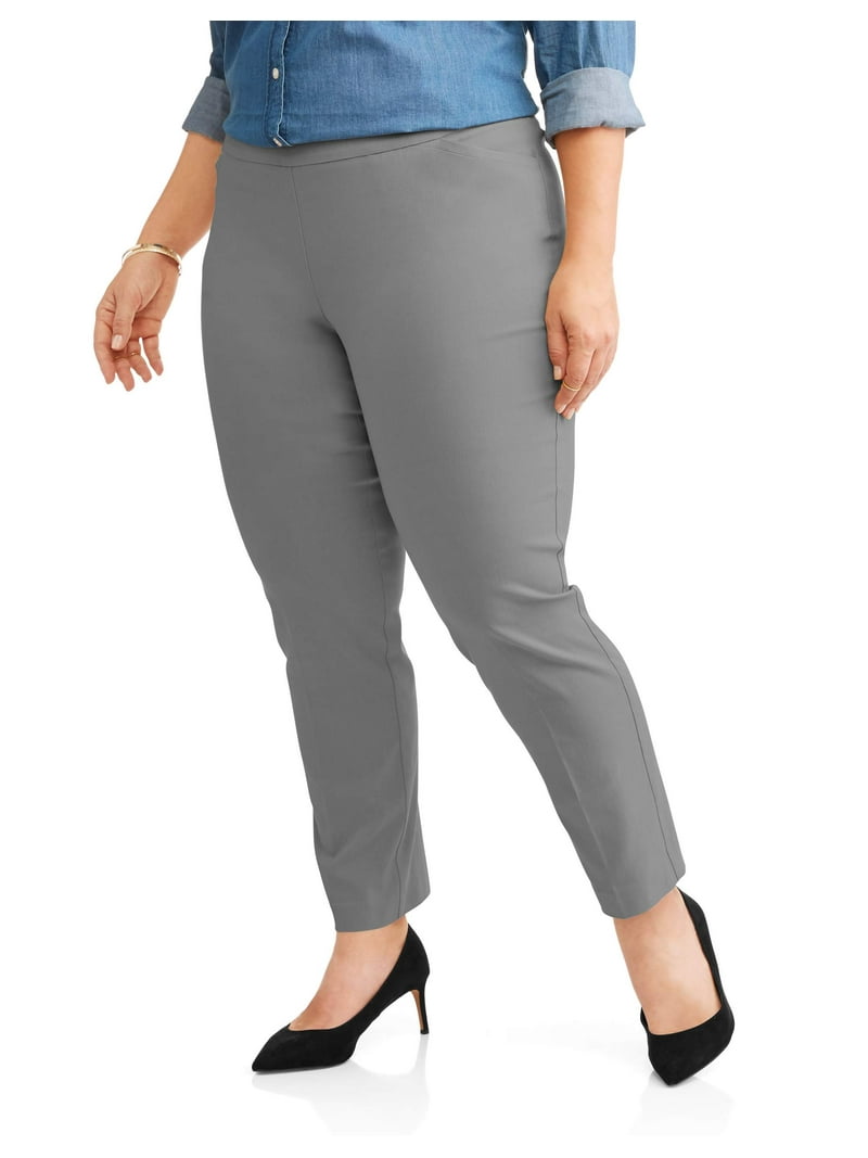 Terra Sky women's Plus Size Stretch Dress Pant Pull On