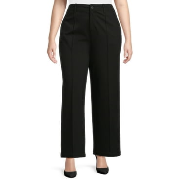 Terra & Sky Women's Plus Size Skinny Ponte Pants - Walmart.com