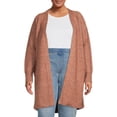thumbnail image 1 of Terra & Sky Women's Plus Size Duster Cardigan Sweater, Midweight, 1 of 5