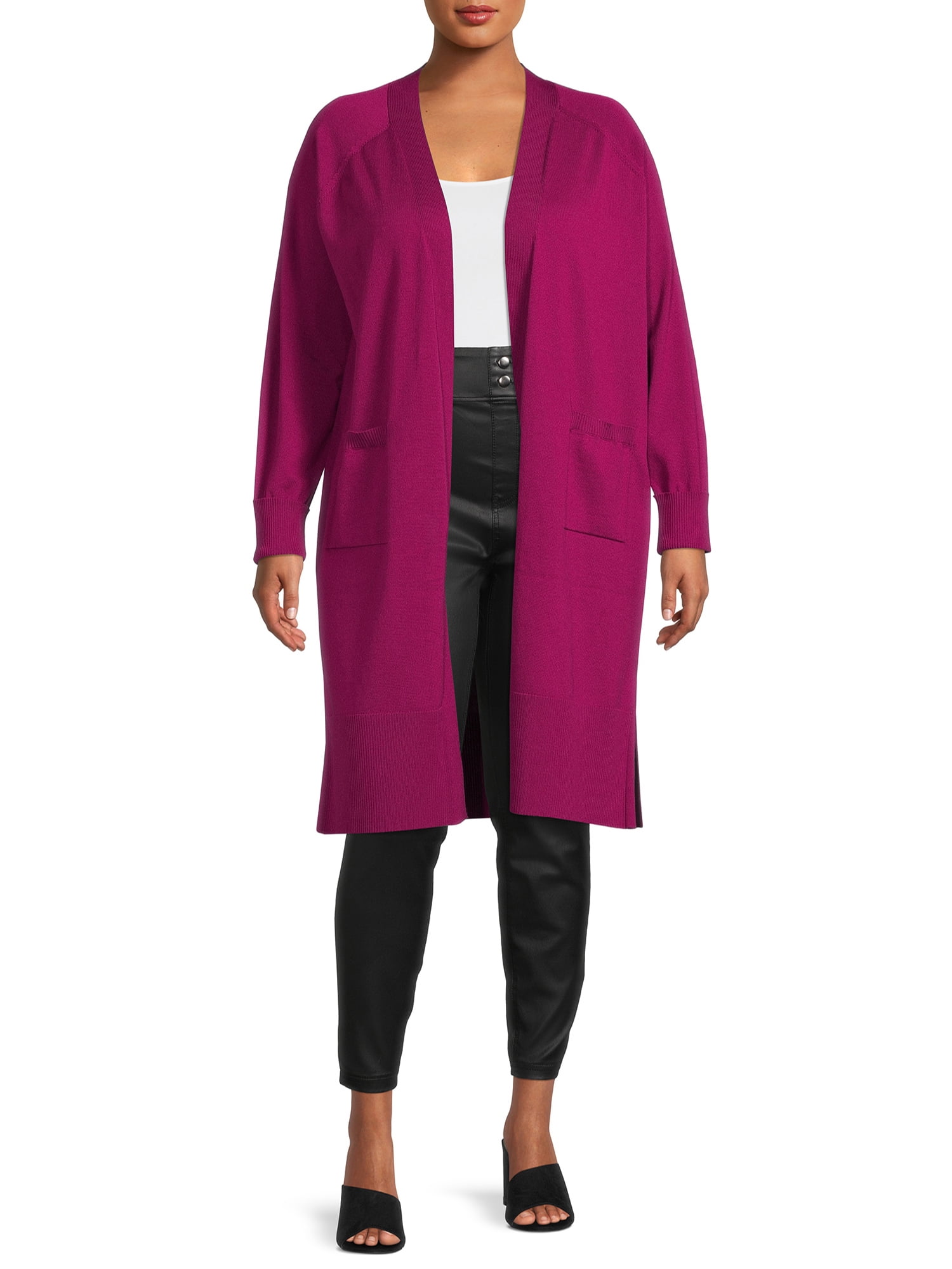 Terra & Sky Women's Plus Size Duster Cardigan 