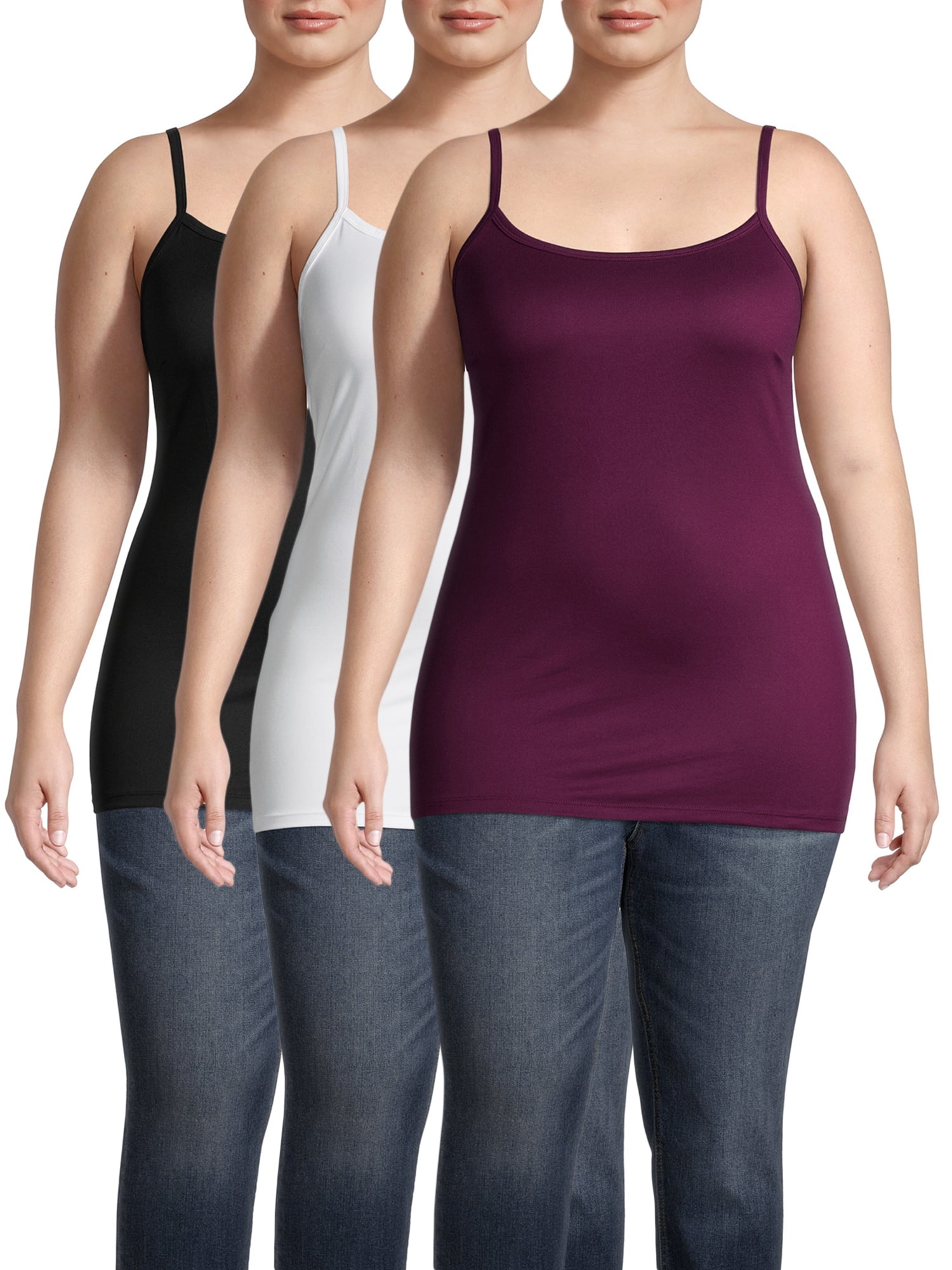 plus size tunic length cami
