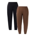 thumbnail image 1 of Terra & Sky Women's Plus Size Fleece Sweatpant, Available in 1,2, 3-Packs, Sizes 0X-4X, 1 of 9