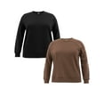 thumbnail image 1 of Terra & Sky Women's Plus Size Fleece Sweatshirt, Available in 1,2, and 3- Packs, Size 0X-4X, 1 of 13