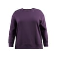 thumbnail image 1 of Terra & Sky Women's Plus Size Fleece Sweatshirt, Available in 1,2, and 3- Packs, Size 0X-4X, 1 of 12