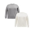 thumbnail image 1 of Terra & Sky Women's Plus Size Fleece Sweatshirt, Available in 1,2, and 3- Packs, Size 0X-4X, 1 of 15