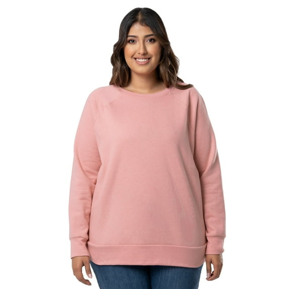 Terra & Sky Women's Plus Size Fleece Sweatshirt, Sizes 0X-4X
