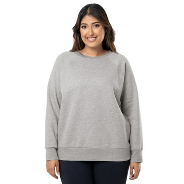 Terra & Sky Women's Plus Size Fleece Sweatshirt, Sizes 0X-4X
