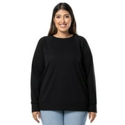 Terra & Sky Women's Plus Size Pull-On Knit Capris 