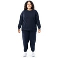 thumbnail image 1 of Terra & Sky Women's Plus Size Fleece Sweatshirt and Sweatpant Set (0X-4X), 1 of 10