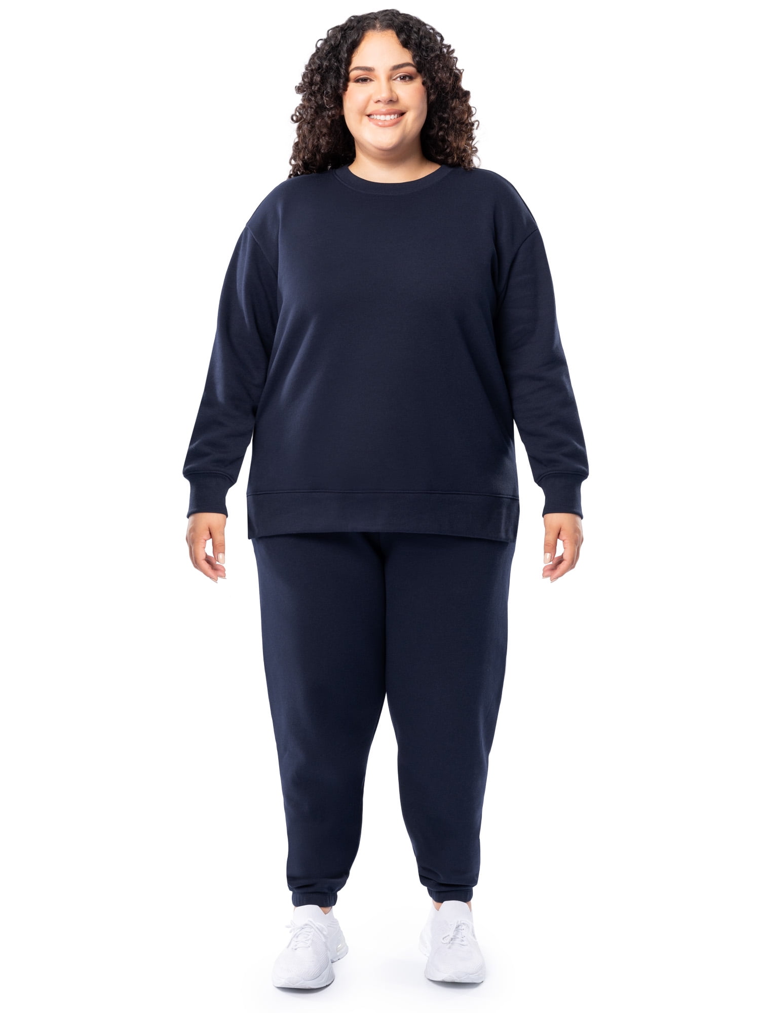 Plus size joggers set sale