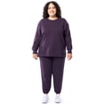 thumbnail image 1 of Terra & Sky Women's Plus Size Fleece Sweatshirt and Sweatpant Set (0X-4X), 1 of 11