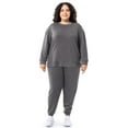 thumbnail image 1 of Terra & Sky Women's Plus Size Fleece Sweatshirt and Sweatpant Set (0X-4X), 1 of 11
