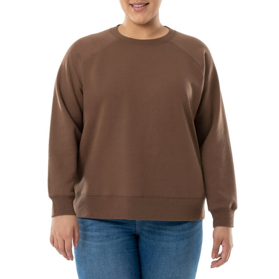 Terra & Sky Women's Plus Size Fleece Sweatshirt