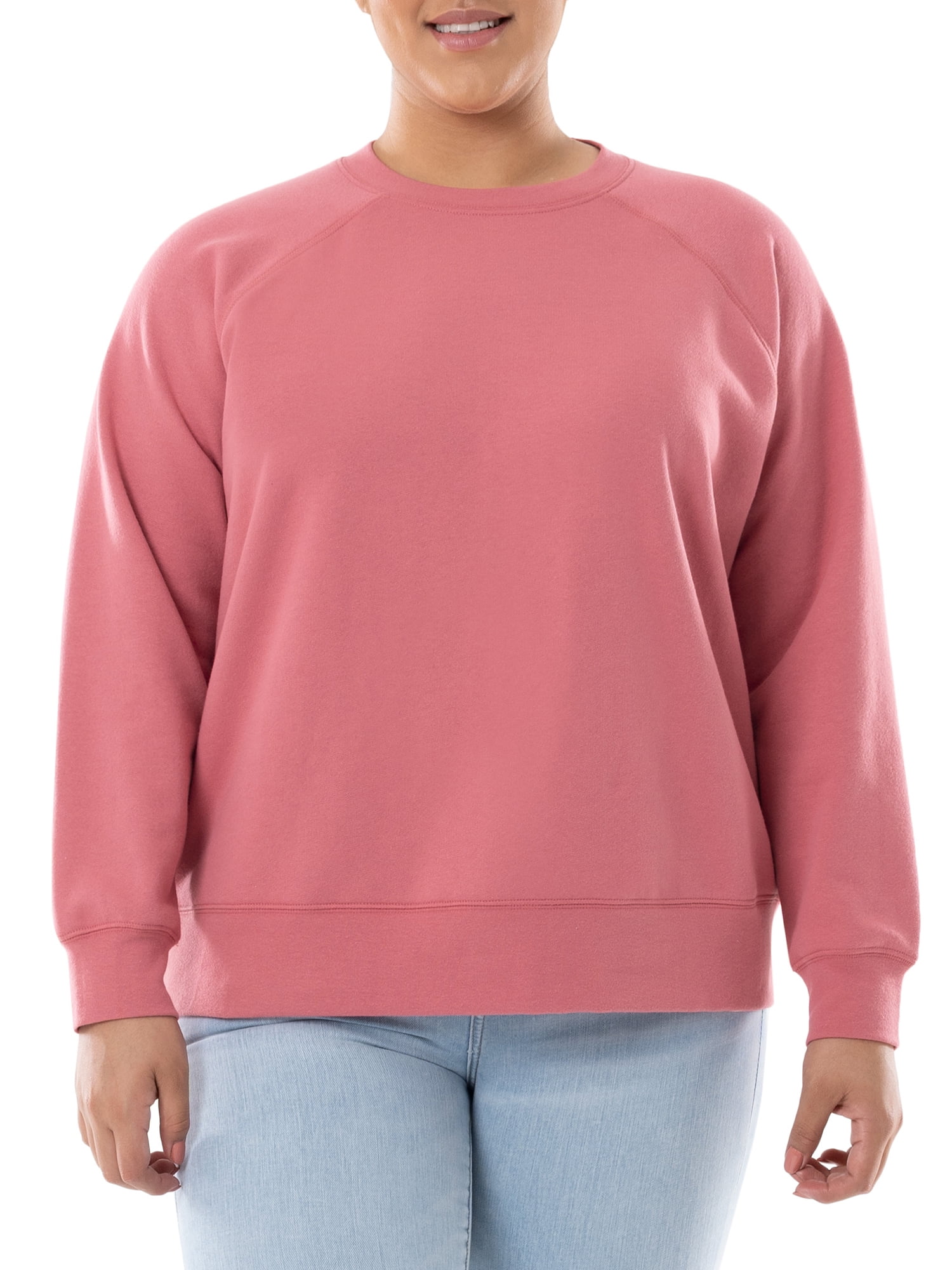Terra Sky Women s Plus Size Fleece Sweatshirt Walmart