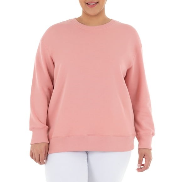 Terra & Sky Women's Plus Size Fleece Sweatshirt