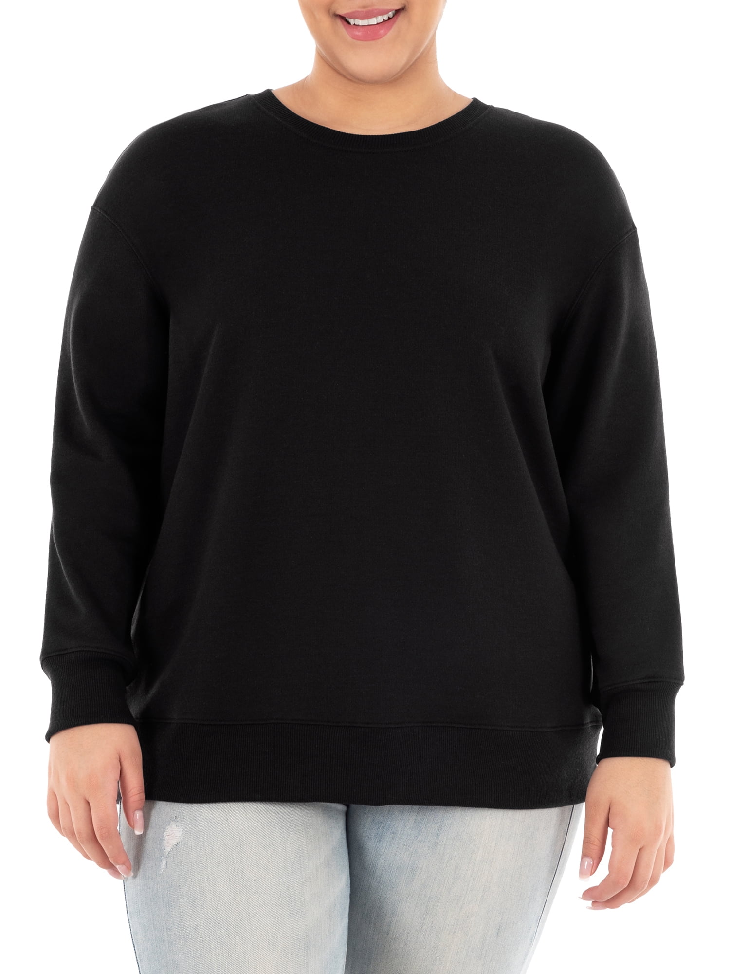 Terra & Sky Women's Plus Size Fleece Sweatshirt