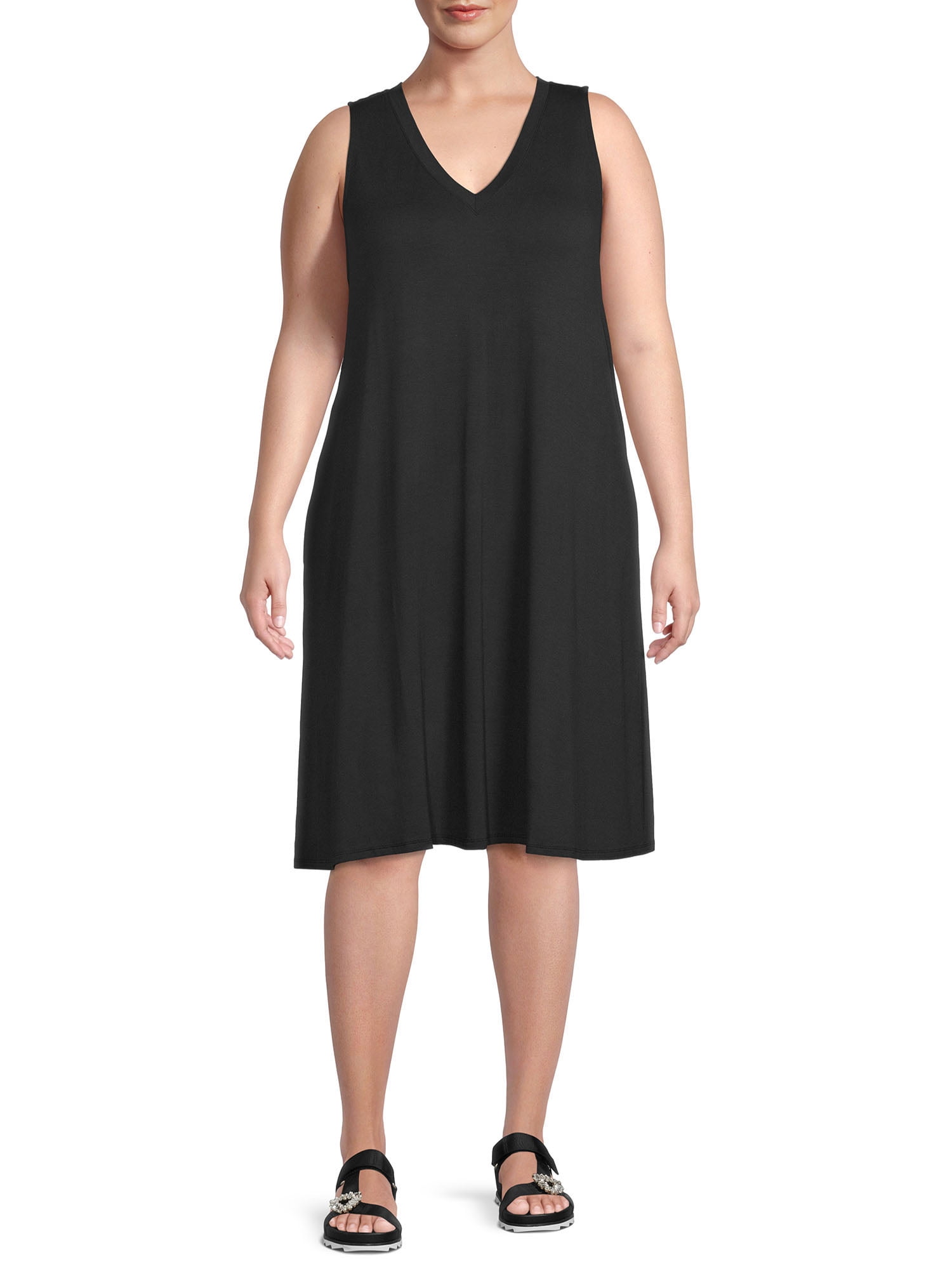 Terra & Sky Women's Plus Size Flip Flop Dress