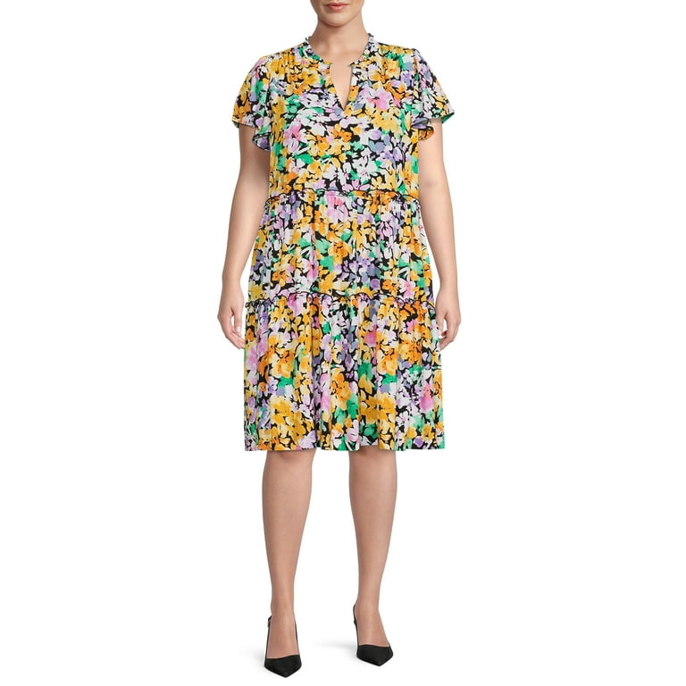 CANDY SKY STRIPE FLUTTER DRESS CANDY SKY STRIPE FLUTTER DRESS
