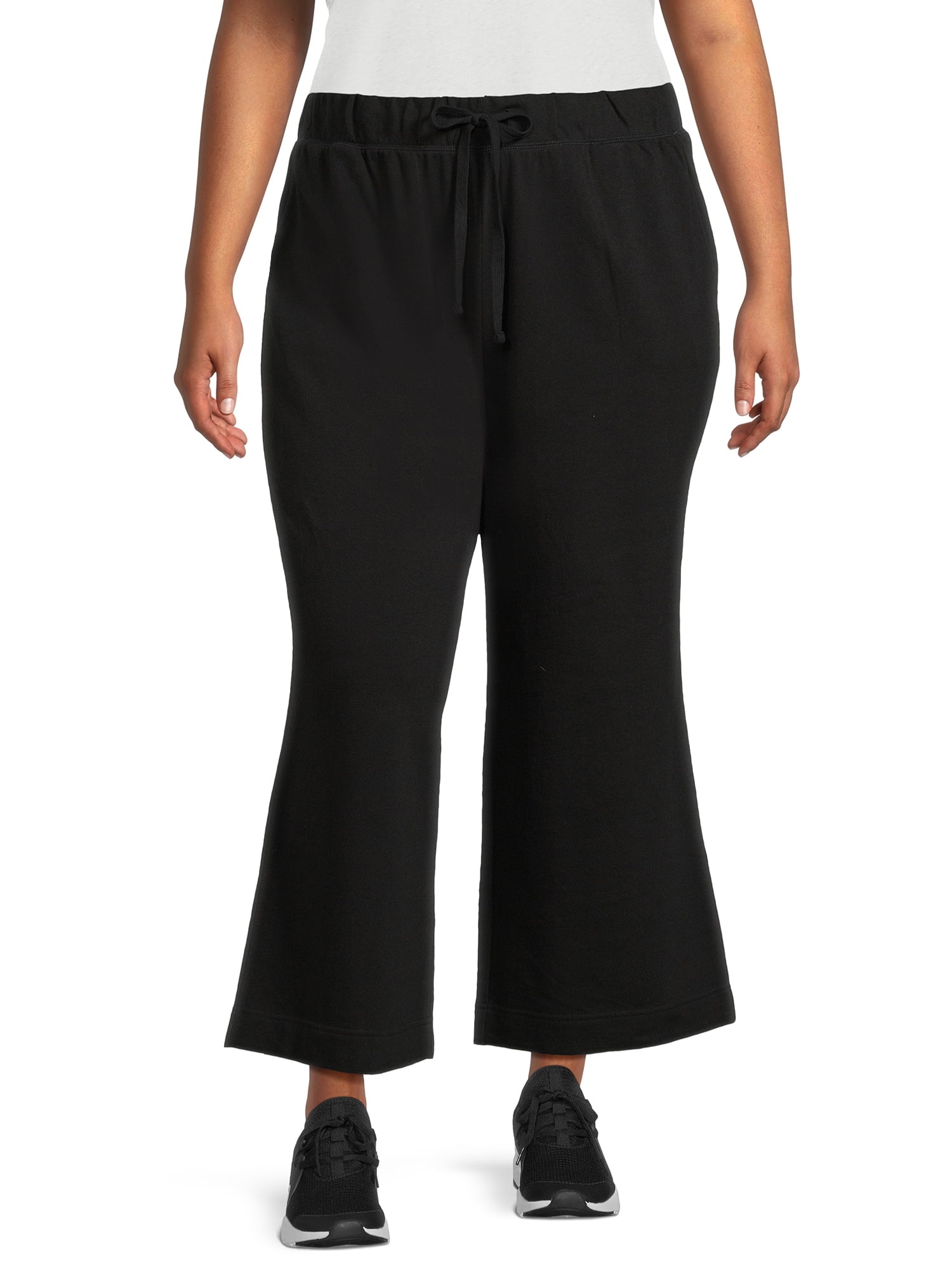 Terra & Sky Women's Plus Size French Terry Pull On Pants - Walmart.com
