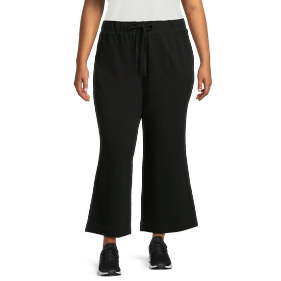 Terra & Sky Women's Plus Size French Terry Pull On Pants