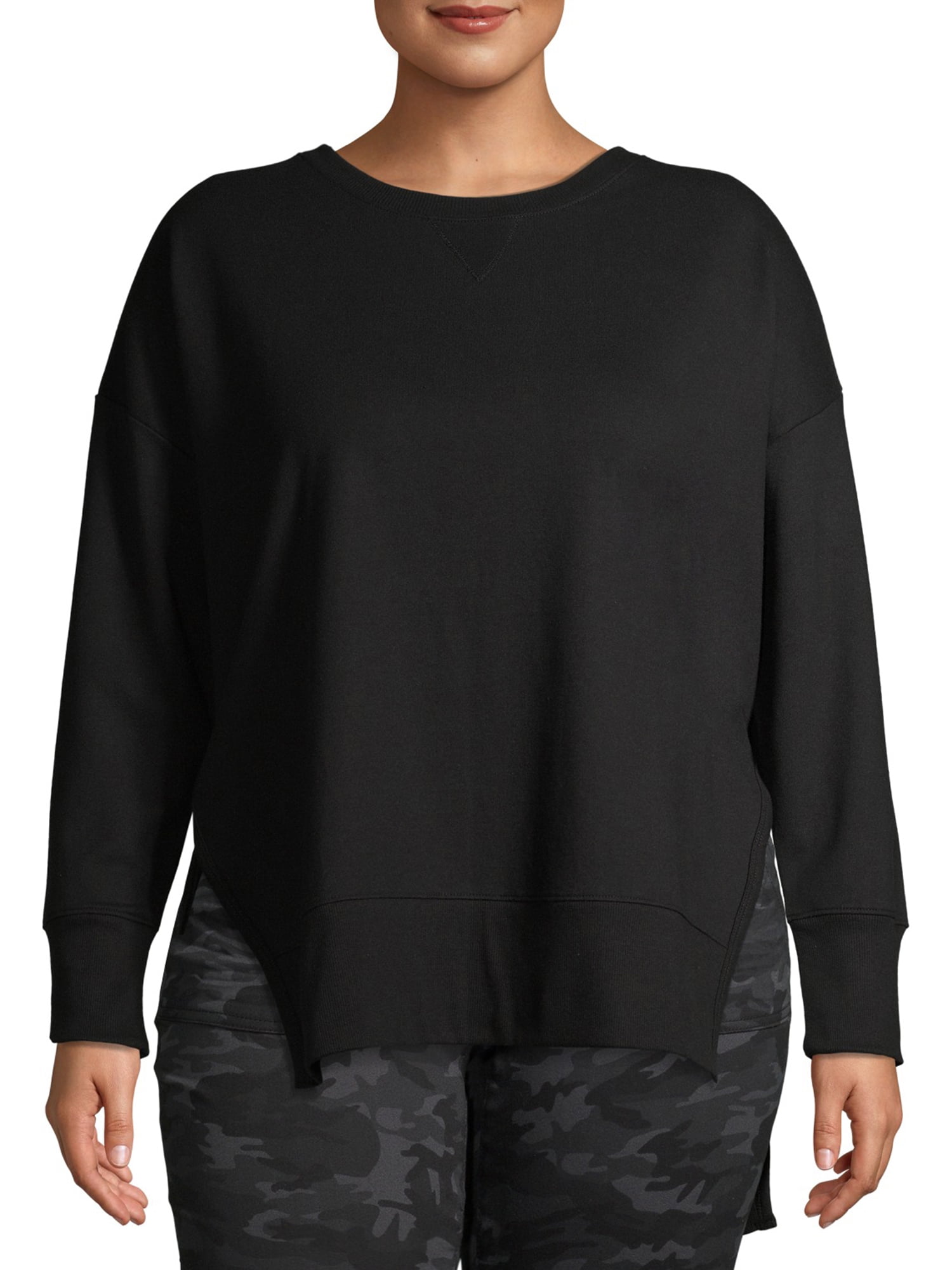 Terra & Sky Women's Plus Size French Terry Sweatshirt - Walmart.com