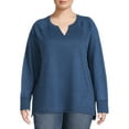 thumbnail image 1 of Terra & Sky Women's Plus Size French Terry Sweatshirt, 1 of 5