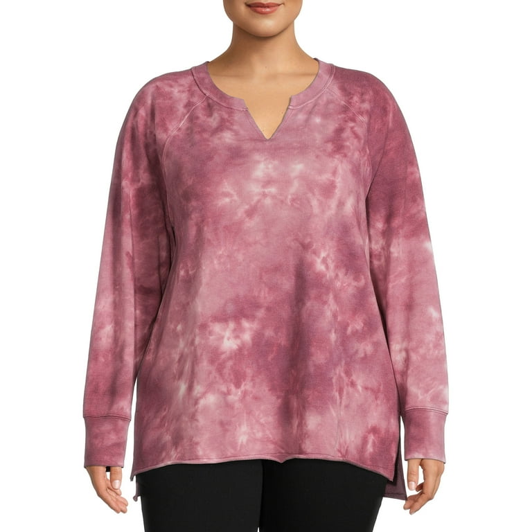 Terra Sky Women s Plus Size French Terry Sweatshirt Walmart