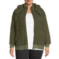thumbnail image 1 of Terra & Sky Women's Plus Size Full-Zip Faux Sherpa Jacket, 1 of 5